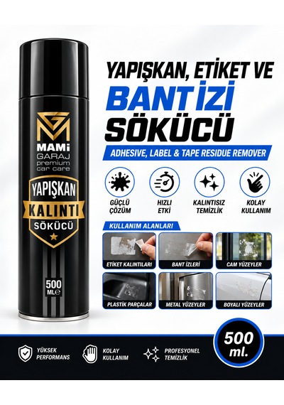 Yapışkan, Etiket Ve Bant İzi Sökücü 500 Ml Güçlü Kalıntı Temizleyici