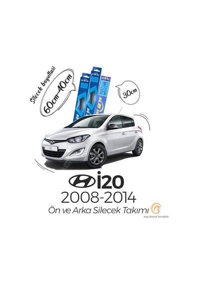 Hyundai i20 Ön Arka Silecek Seti (2008-2018) RBW