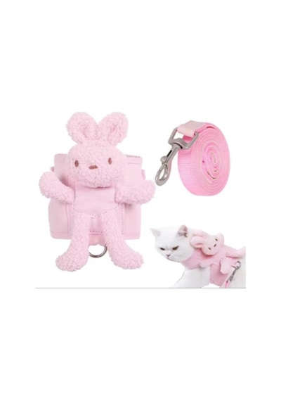 River World Köpekler İçin Göğüs Tasma Seti Peluş Ayıcıklı Çok Renkli
