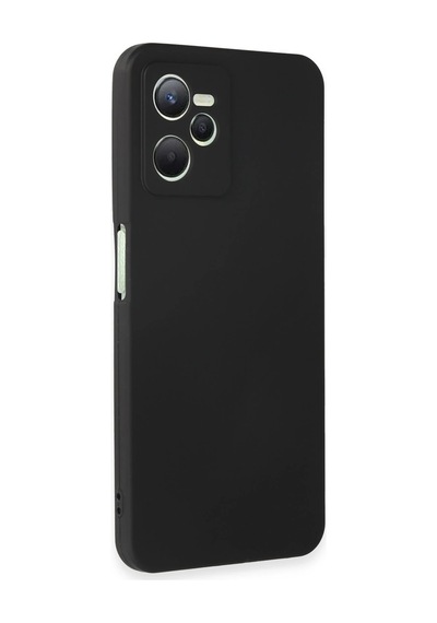 Newface - 487 - Realme C35 Kılıf First Silikon - Csmo-tex - - Siyah