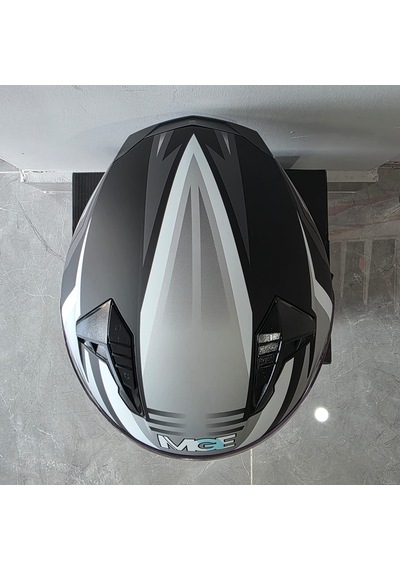 Çenesiz Kask Jk528-1 Mge Vizörlü Mat Siyah Gümüş M Mat Siyah - Gri - Gümüş M