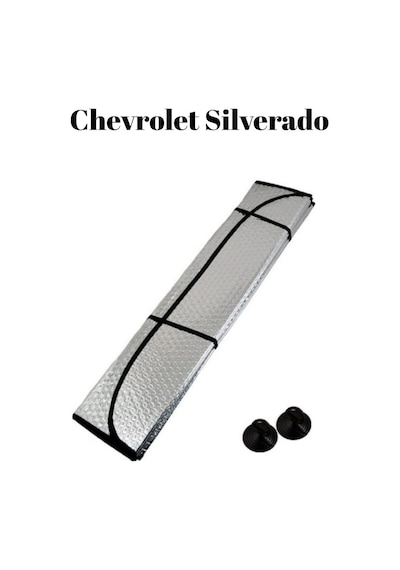 Chevrolet Silverado Uyumlu Ön Cam Güneşlik Perde Balonlu Metalize Alüminyum Katlanabilir 165x85cm Büyük Boy