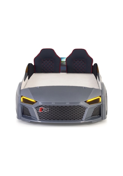 Gri Arabalı Yatak V12 Audi Full Ledli Kumandalı Ve Müzikli Gri Arabalı Yatak V12 Audi Full Ledli Kumandalı Ve Müzikli