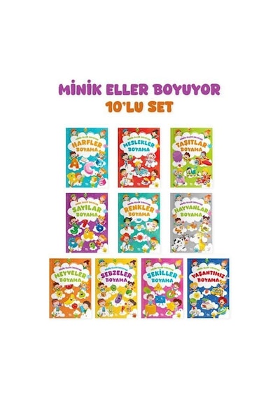 Minik Eller Boyuyor 10 Kitaplık Set Örnek Resimli