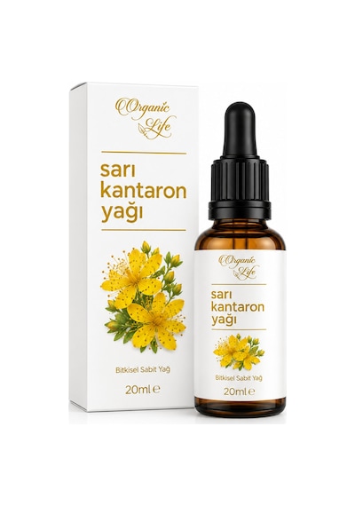 Sarı Kantaron Yağı 20 Ml %100 Saf Bitkisel Sabit Yağ Soğuk Sıkım Katkısız Doğal Bakım Yağı
