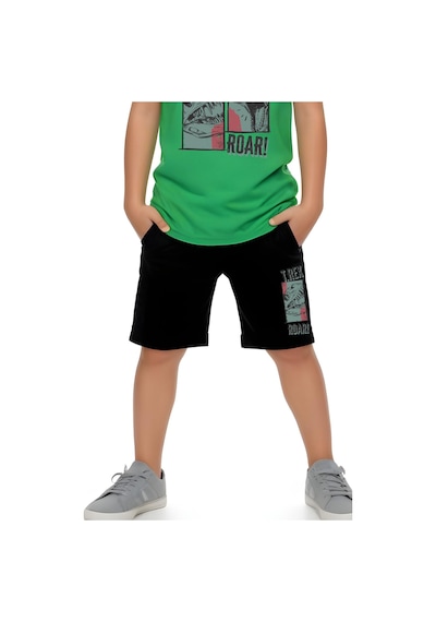 Fyk Kids Erkek Çocuk Baskılı Sıfır Kol Trex Roar Alt-üst Takım Yeşil