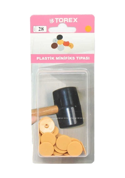 Plastik Minifiks Tıpası Krem - 1 Paket: 28 Adet - 762153477 Diğer