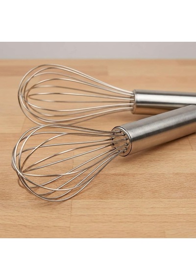 2'li Paslanmaz Çelik Mini Çırpıcı Seti, 20 Cm Tel Çırpıcı, Metal Saplı Yumurta Sos Krema Karıştırıcı, Askı Halkalı Mutfak Çırpma Aparatı