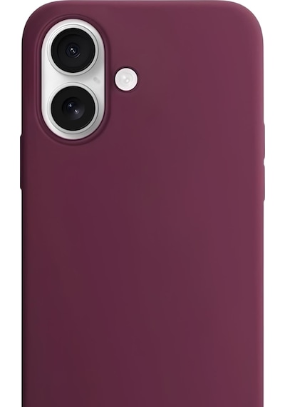 Apple Uyumlu iPhone 17 Soft Touch Lansman Silikon Kılıf Bordo Mürdüm