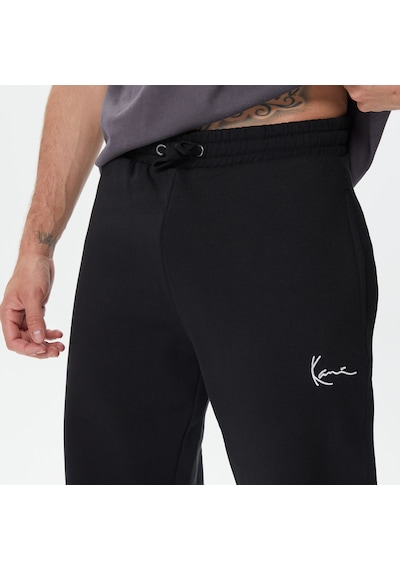 Karl Kani Small Signature Essential Regular Fit Erkek Siyah Eşofman Altı Düz Kmpl011001 Siyah