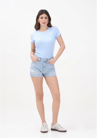 Tommy Hilfiger Hot Pant Bı6019 Kadın Şort Dw0dw200951ab Denim