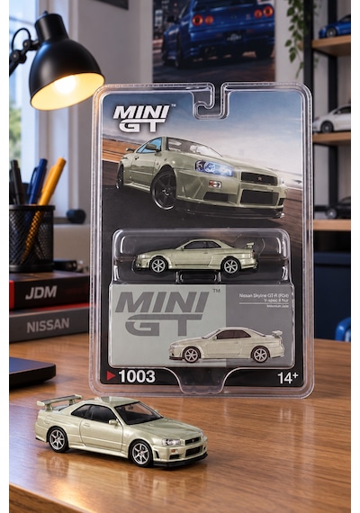 Mini Gt Nissan Skyline Gt-r R34 V-spec Iı Nür Oyuncak Araba Çok Renkli
