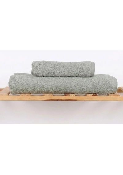 Biçomi Ultra Emici & Ekstra Yumuşak %100 Doğal Pamuklu 2'li Banyo Havlu Seti Yeşil