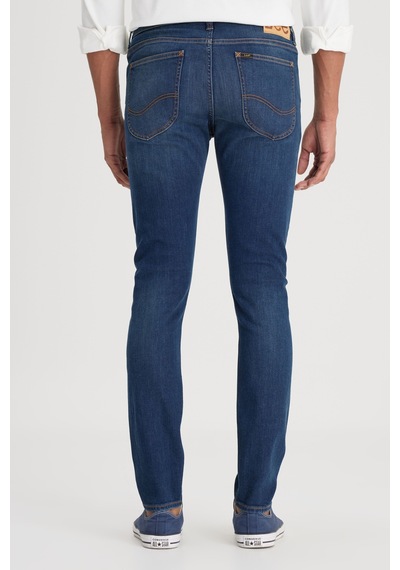 Lee Skinny Fit Çok Dar Kesim Normal Bel Çok Dar Paça Malone Lacivert Jean Kot Pantolon