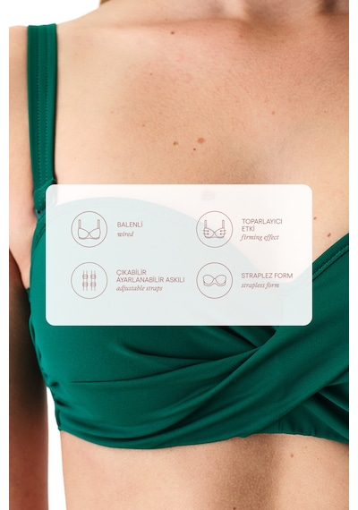 Penti Yeşil Beauty Toparlayıcı Bikini Üstü