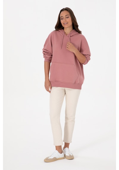 U.S. Polo Assn. Kadın Gül Kurusu Şardonlu Kapüşonlu Sweatshırt 50313567-VR221