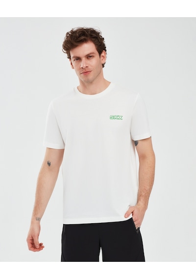 Skechers Graphic T-Shirt M Short Sleeve Erkek Kırık Beyaz Tshirt S241054-102