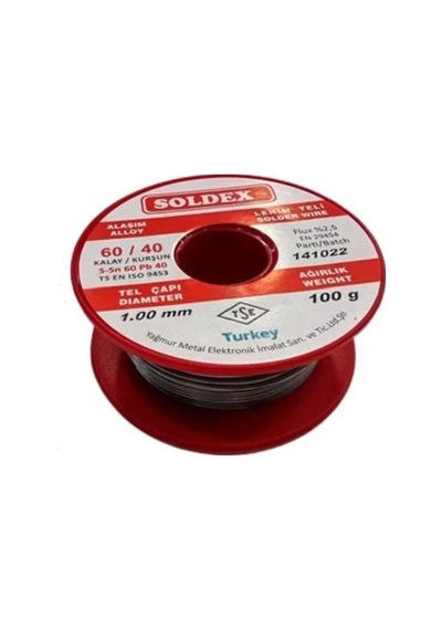 60/40 Lehim Teli 100 Gr 1,00 Mm Sn:60 / Pb:40 Aklby-bsva58