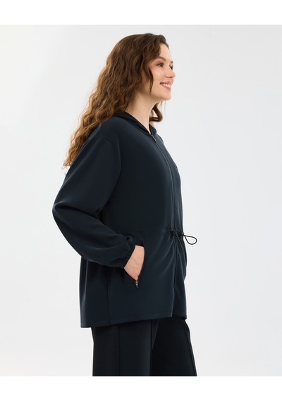 Skechers W Soft Touch Full Zip Kadın Siyah Ceket S2610026-3817