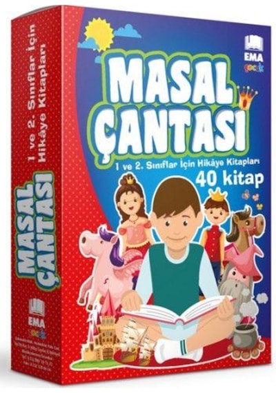 Masal Çantası 1. ve 2.Sınıf Hikaye Seti 40 Kitap - Ema Yayınları