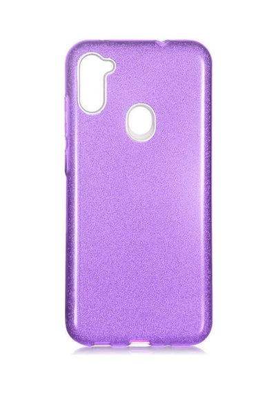 Samsung Uyumlu Galaxy A11 Kılıf Zore Shining Silikon-Kırmızı