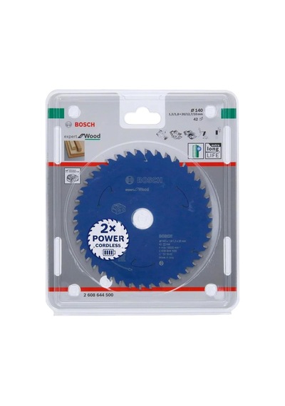 Professional Daire Testere Bıçağı Expert For Wood Ahşap, 140 X 20 X 1,8 Mm, 42 Diş, Akülü Daire Testere Aksesua