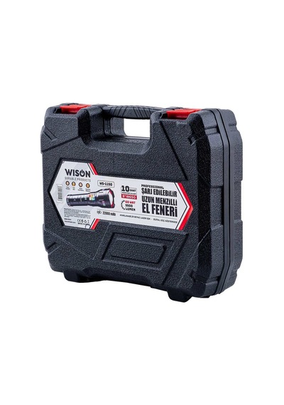 Wison Ws-1150 Uzun Menzilli 60 Watt 5500 Lümen Profesyonel Güçlü El Feneri Evimdeyokyok Çok Renkli