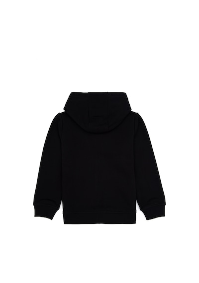 U.S. Polo Assn. Erkek Çocuk Siyah Fermuarlı Kapüşonlu Sweatshirt 50316706-VR046
