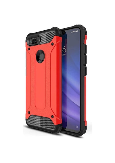 Kilifone - Xiaomi Mi 5x / Mi A1 Uyumlu - Kılıf Çift Katman Koruyucu Crash Military Tank Kılıf - Kırmızı Kırmızı