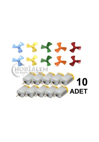10 Adet, Motor Ve Pervane, Deney Seti, Eğitici, Motor Devresi