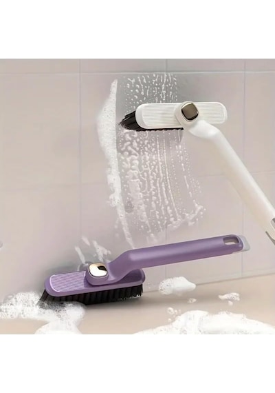 Çok Amaçlı Sert Kıllı Temizlik Fırçası Ergonomik Saplı Banyo Mutfak Fayans Temizleyici