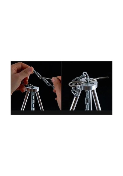 Naturehike Zj01 Teleskopik 3 Ayaklı Tripod Ateş Askısı Gri