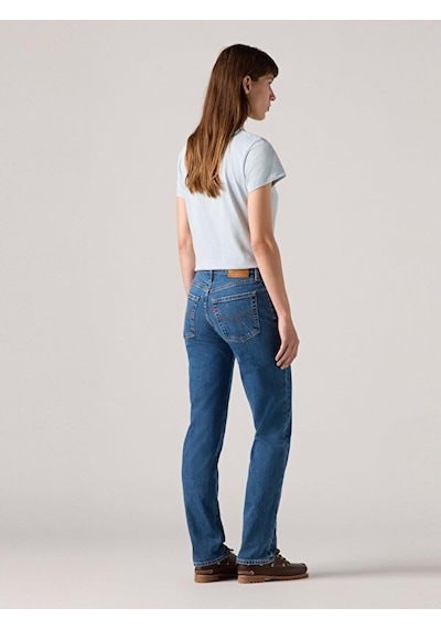 Levi's 724 High Rise Straight Kadın Jean Pantolon - Mosey Mid Stone-14273 Indigo