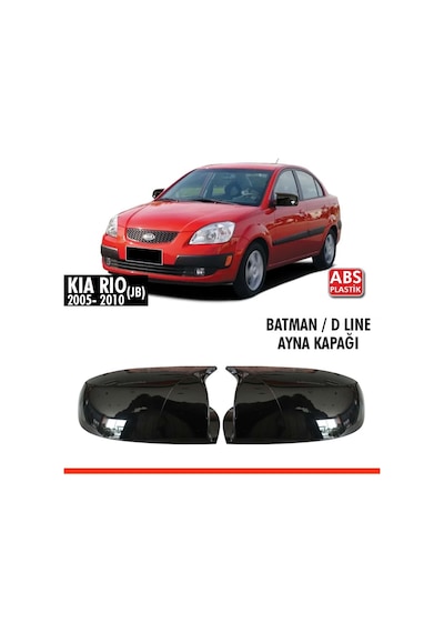 Kia Rio Jb Batman Yarasa Ayna Kapağı Piano Black / 2006-2012