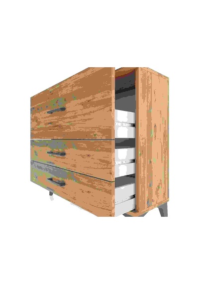 Arges Şifonyer 3 Çekmeceli 88x30x80 Çam-çam Atlas Çam