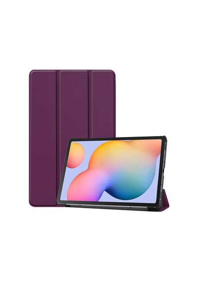 Lexroo Galaxy Uyumlu Tab S7 Fe Lte T737-t736-t733-t730 Smart Cover Standlı 1-1 Kılıf - Mor