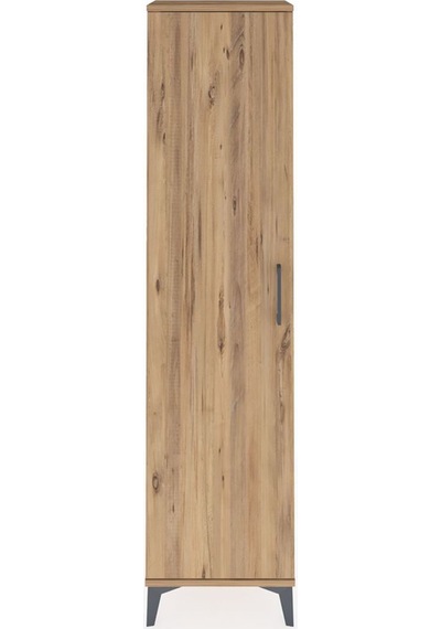 Arges Dolap Tek Raflı Tek Kapaklı Tek Askılı 44x30x182 Çam-çam Çam