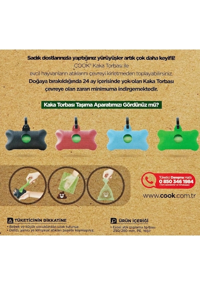Ayrex Cook Kaka Torbası Yedeği 30'lu Rulo 4'lü Blister'li