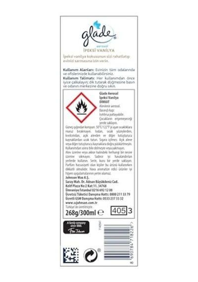 Aerosol İpeksi Vanilya 300ml/12 Tr