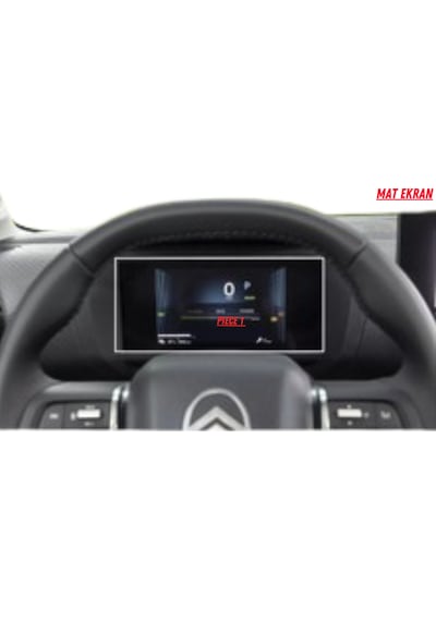 Citroen C4 X-c4 X Max 2025 Hayalet Gösterge Ve Multimedya Uyumlu Mat Ekran Koruyucu