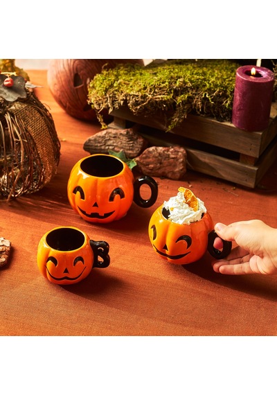 Karaca Halloween Boo Mug 3'lü Set Turuncu
