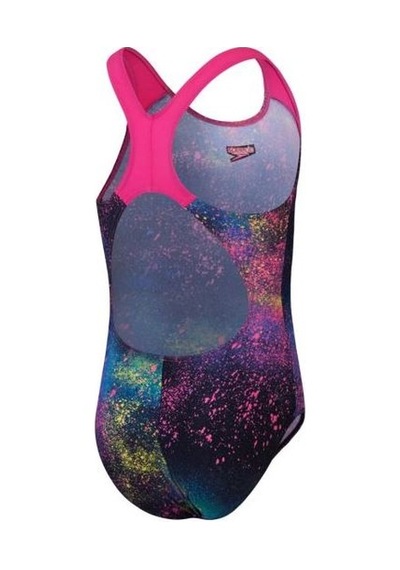 Speedo Digital Allover Splashback Yüzücü Kız Çocuk Mayosu Çok Renkli