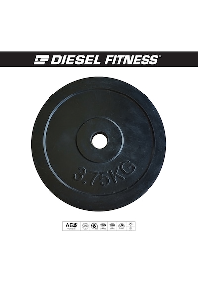 Diesel Fitness Kauçuk Kaplı 3,75 Kg Ağırlık Plakası