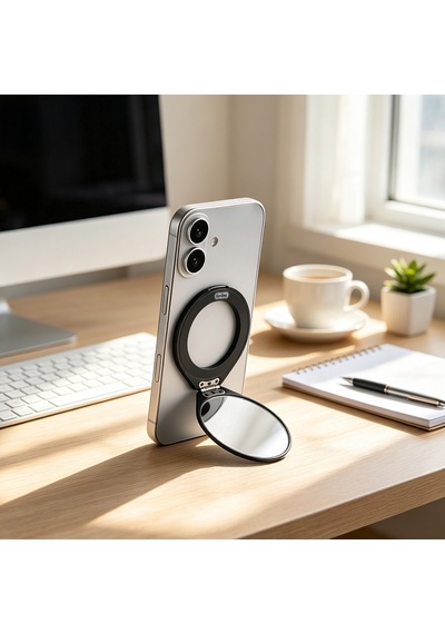 Go Des Gd-g066 Makyaj Aynalı Magnetik Telefon Standı Siyah