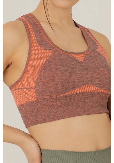 Miofit Seamless Dolgusuz Kadın Spor Sütyeni Grey