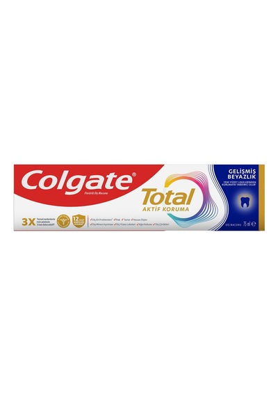 Colgate Total Diş Macunu 75 Ml Gelişmiş Beyazlık 2'li Ekonomik Paket - 2 Adet Tarı