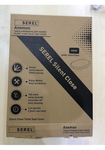 Serel Anemon Slim Yavaş Kapanan Klozet Kapağı