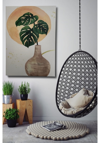 Minimalist Dekoratif Duvar Dekorasyonu Kanvas Soft Renkli Tablo