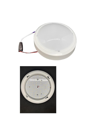 Şahnet 20w Ledli Glop Armatür 6400k Beyaz - Sıva Üstü Tavan Balkon Armatür Beyaz