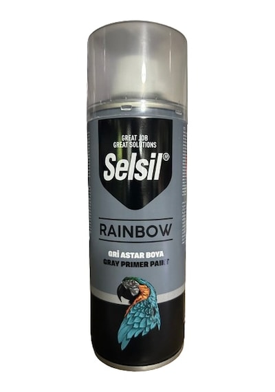Selsil Rainbow Astar Sprey Boya Gri 400 Ml